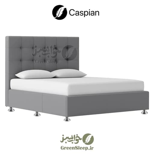 تخت خواب باکس هتلی مدل کاسپین یک نفره 120 در 2 مبلمان فرنا مدل 1140829