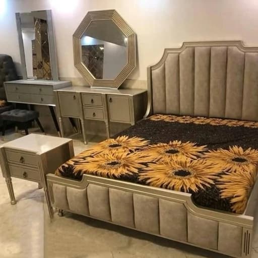 تختخواب دونفره و یک نفره سرویس خواب کامل با لوازم در طرح های مختلف مبلمان فرنا مدل 1140828