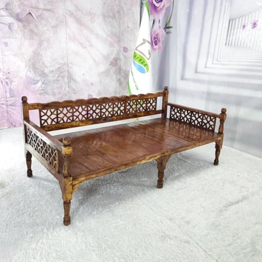 تخت سنتی بدون مشبک 100*200 مبلمان فرنا مدل 1140825