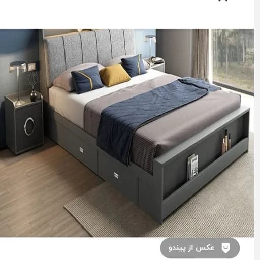 تخت خواب روز 200در120 تمام ام دی آف F49 مبلمان فرنا مدل 1140783