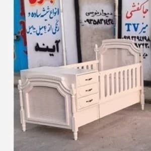 تخت خواب نوزاد نوجوان زیبا مدل حصیری با رنگبندی مختلف و طرح های مختلف به قیمت تولیدی مبلمان فرنا مدل 1140754