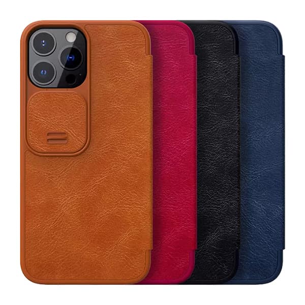 کیف چرمی نیلکین Qin Pro آیفون 13Pro