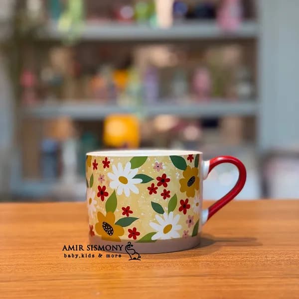 ماگ گلدار دخترانه بزرگ — تصویر ۵