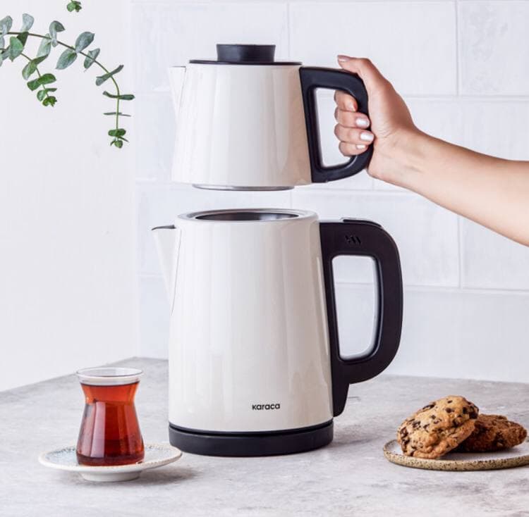 چاییساز برقی کاراجا مدل tea break کرم — تصویر ۲