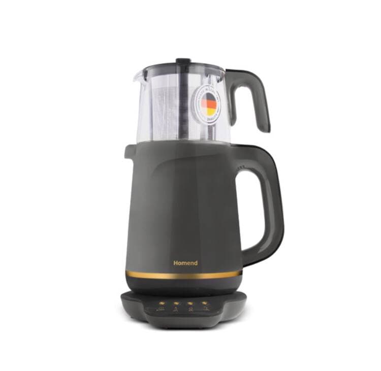 چاییساز برقی هومند مدل Royaltea خاکستری — تصویر ۳