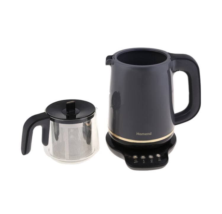 چاییساز برقی هومند مدل Royaltea خاکستری — تصویر ۲