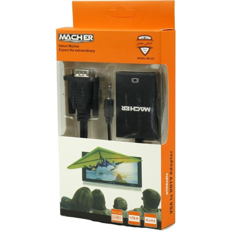مبدل VGA به HDMI با صدا مچر مدل MR-207