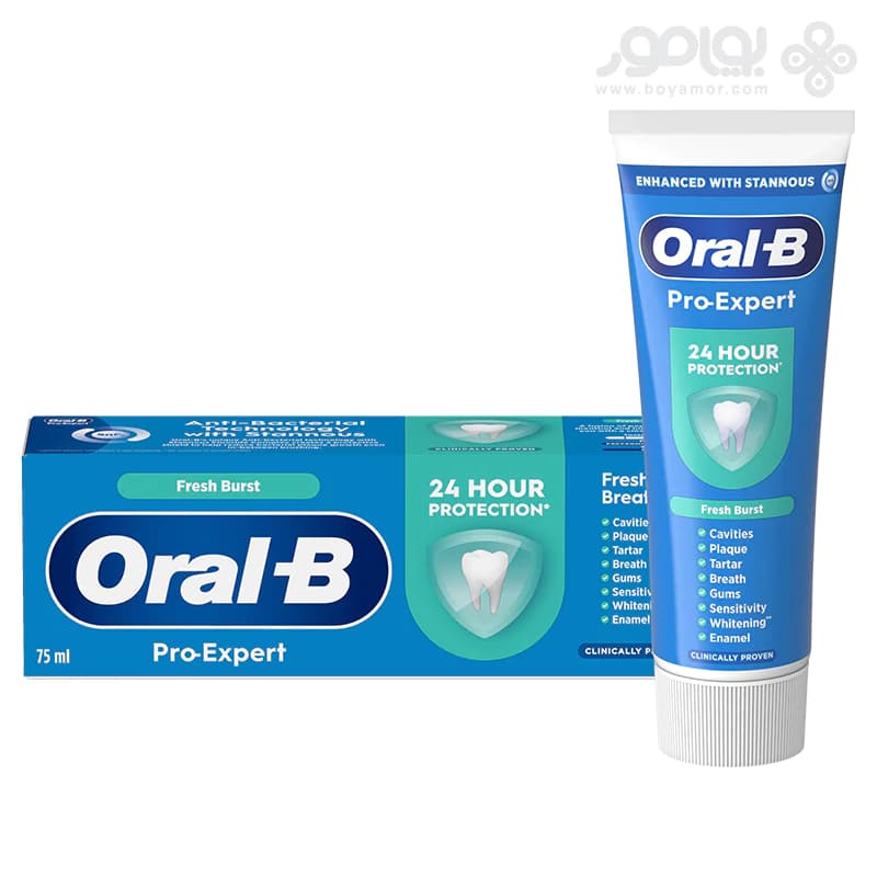 خمیر دندان اورال بی پرو اکسپرت مدل FRESH BREATH حجم 75 میل — تصویر ۲