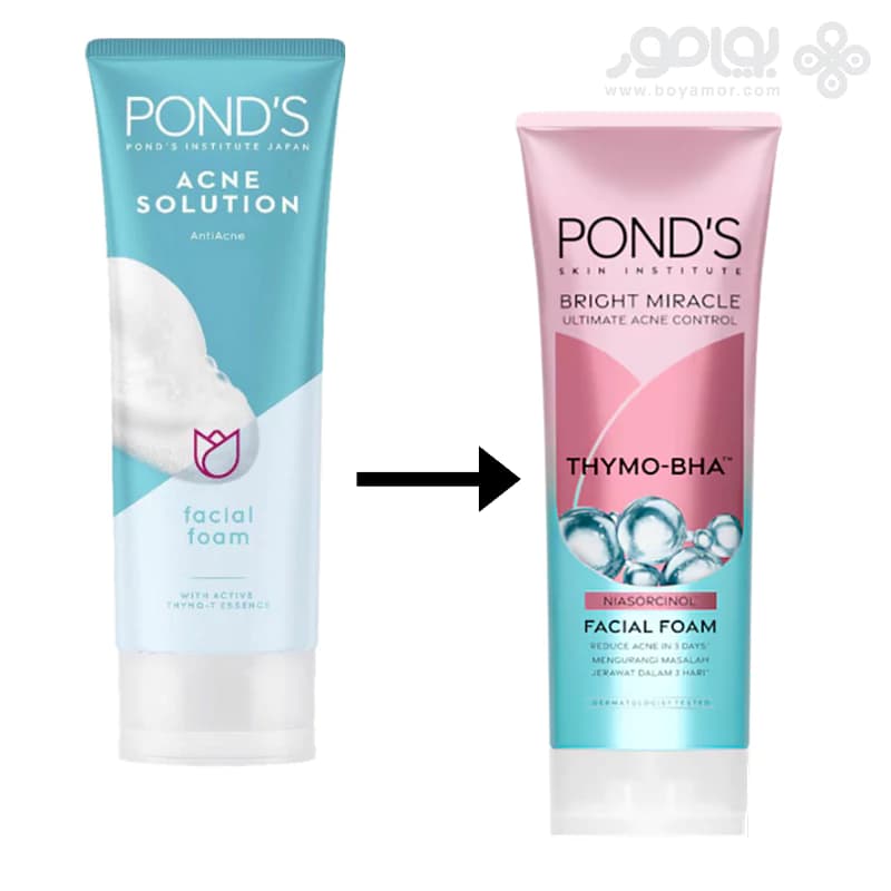 فوم شستشوی صورت پوندز مدل ACNE CONTROL وزن 100 گرم — تصویر ۲