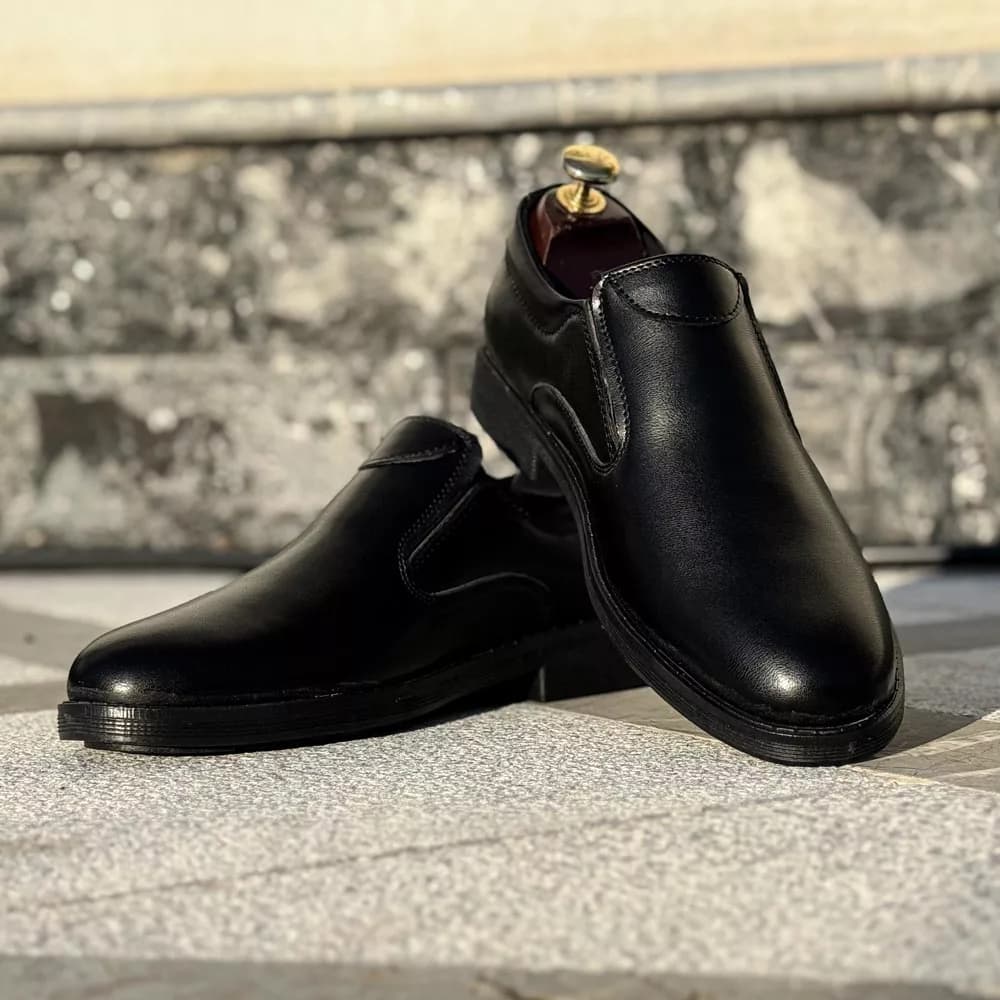 کفش مردانه مشکی کد 25186 — تصویر ۵