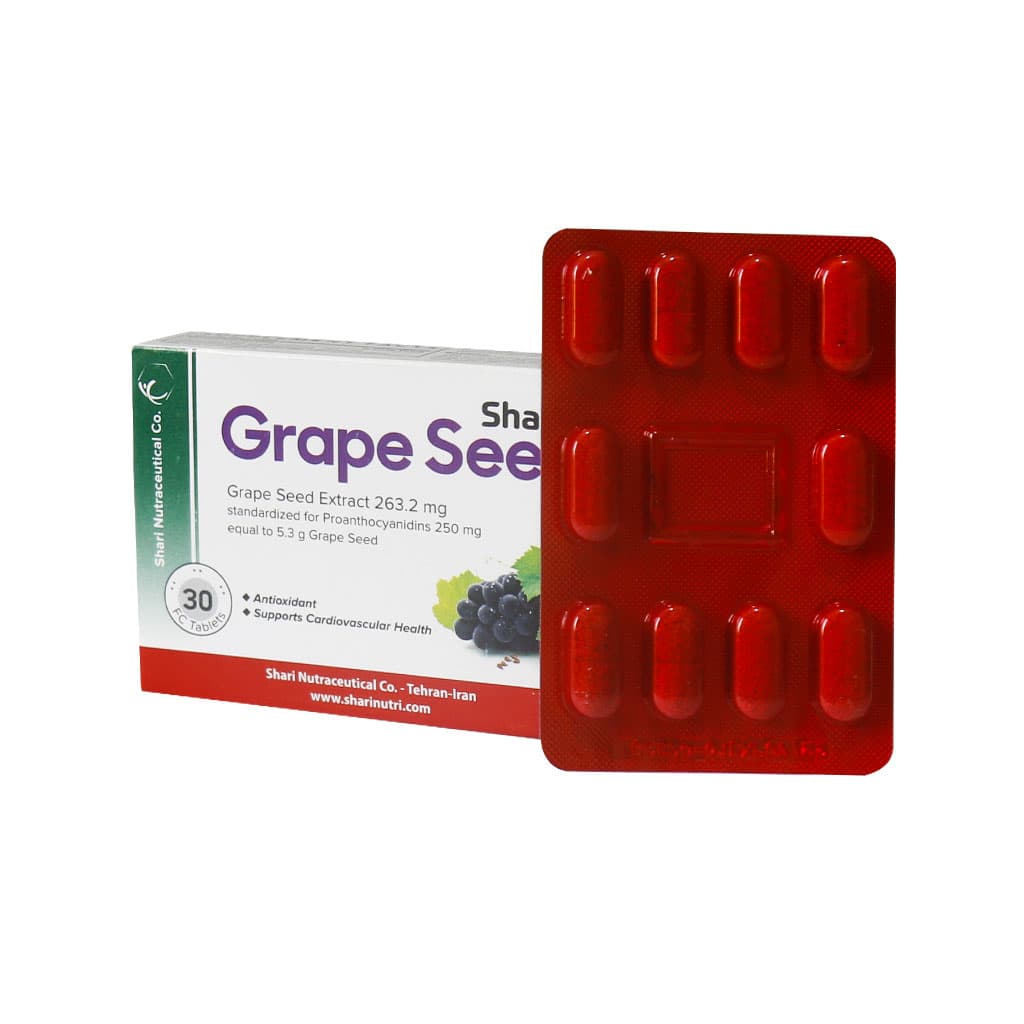 قرص گریپ سید Grape Seed شاری 30 عددی