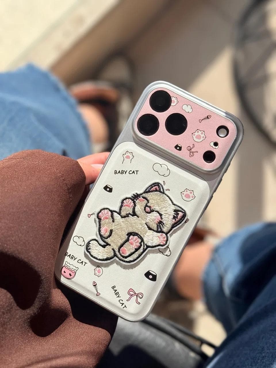قاب بچه گربه لنز (کدC2327) مناسب برای iPhone 16Promax