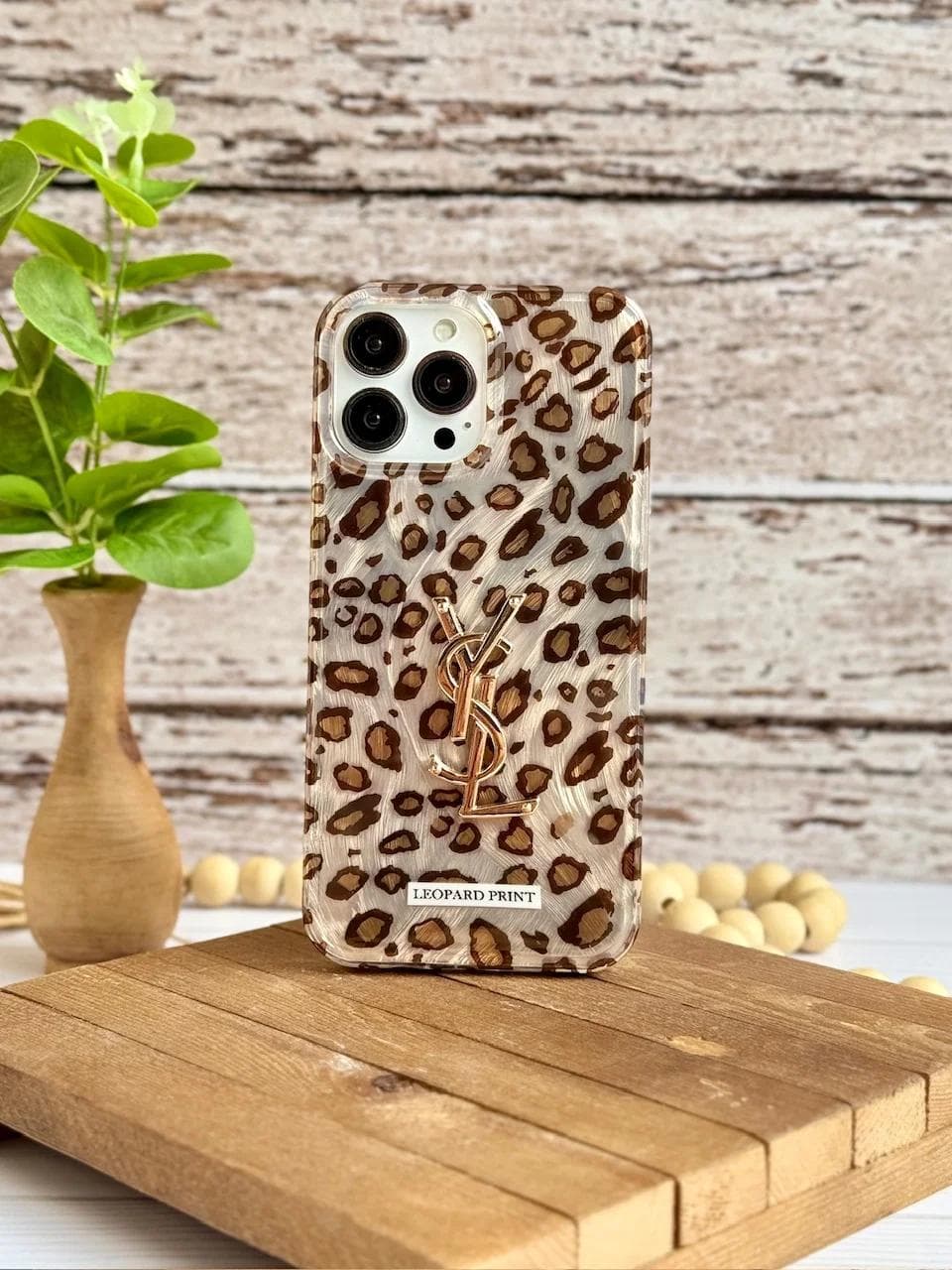 قاب براش yves saint laurent leopard سامسونگ و شیائومی (کدC2166) مناسب برای S25 Ultra — تصویر ۳