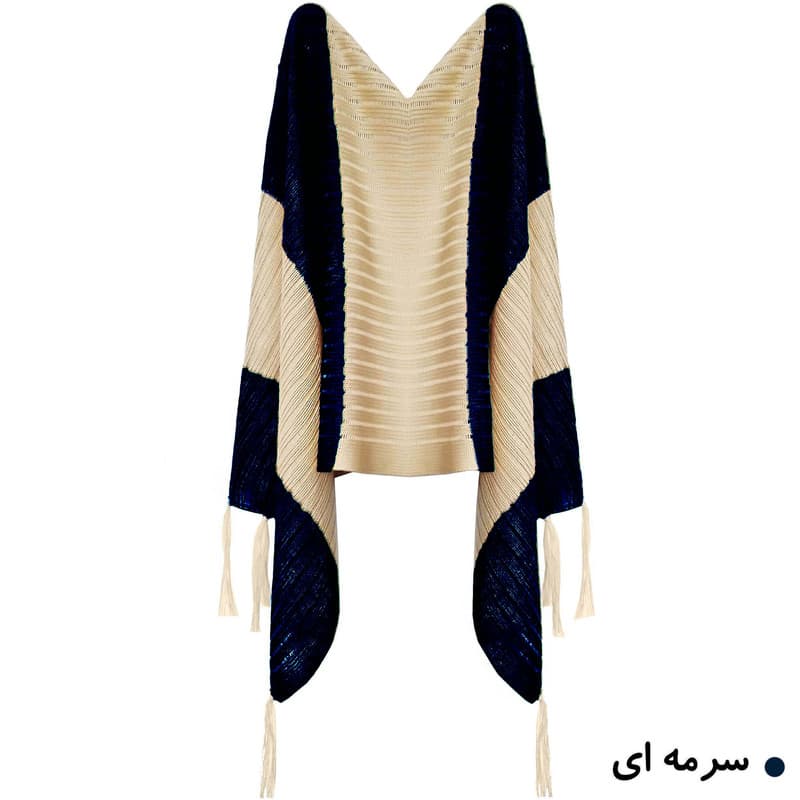 شال بافتنی زنانه کد SK — تصویر ۵