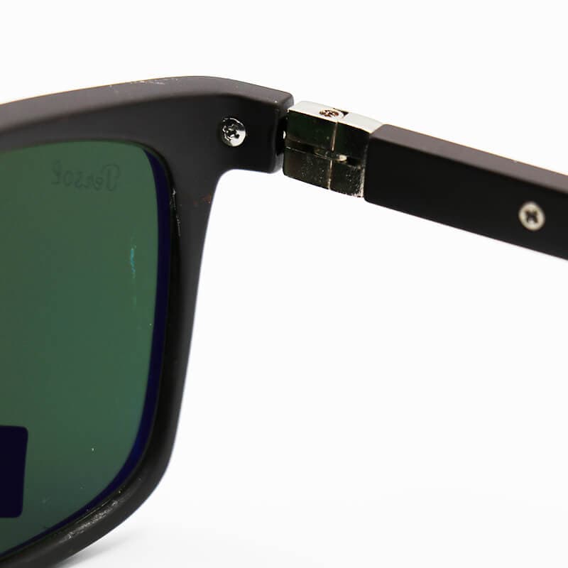 عینک آفتابی Persol با فریم قهوه‌ای تیره، مستطیلی، لنز سنگ، سبز رنگ و آنتی رفلکس مدل 2802G — تصویر ۵