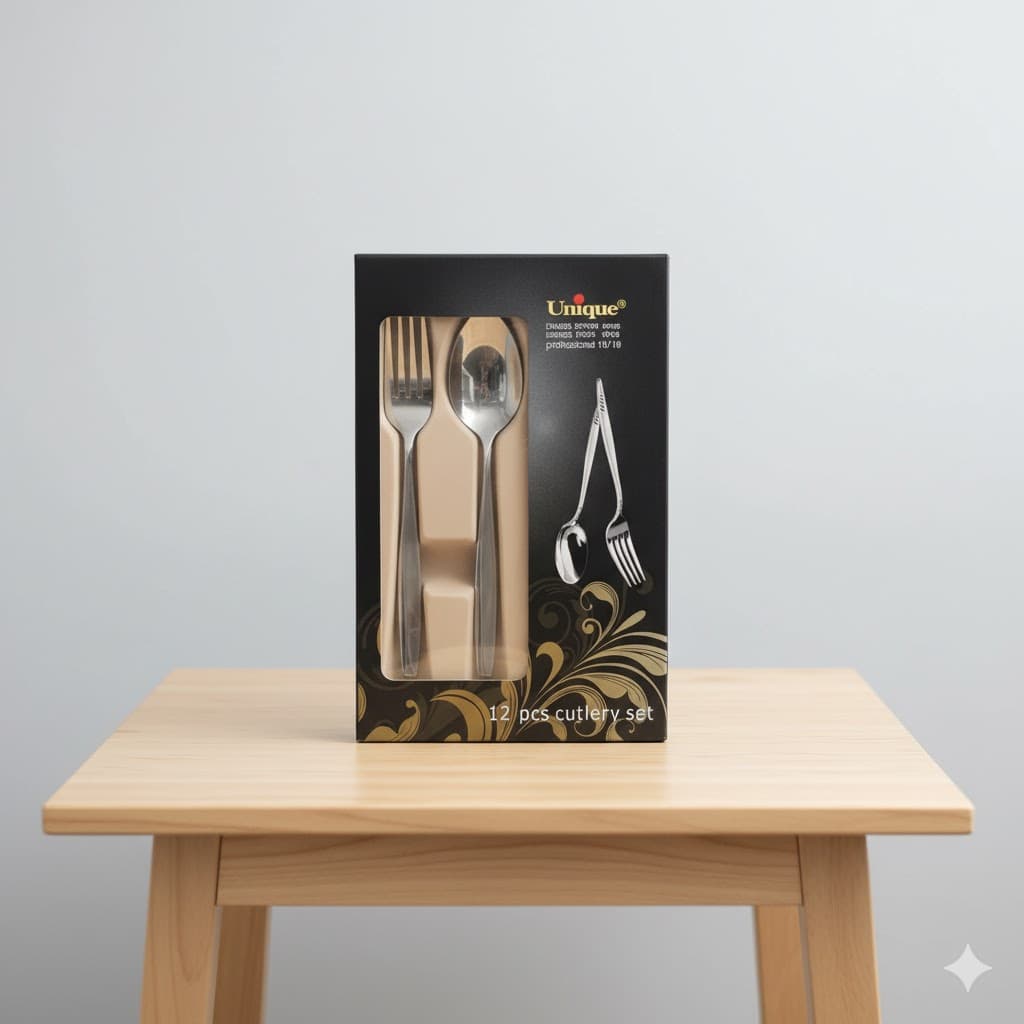 ست قاشق چنگال یونیک 12 پارچه کد 5732-s