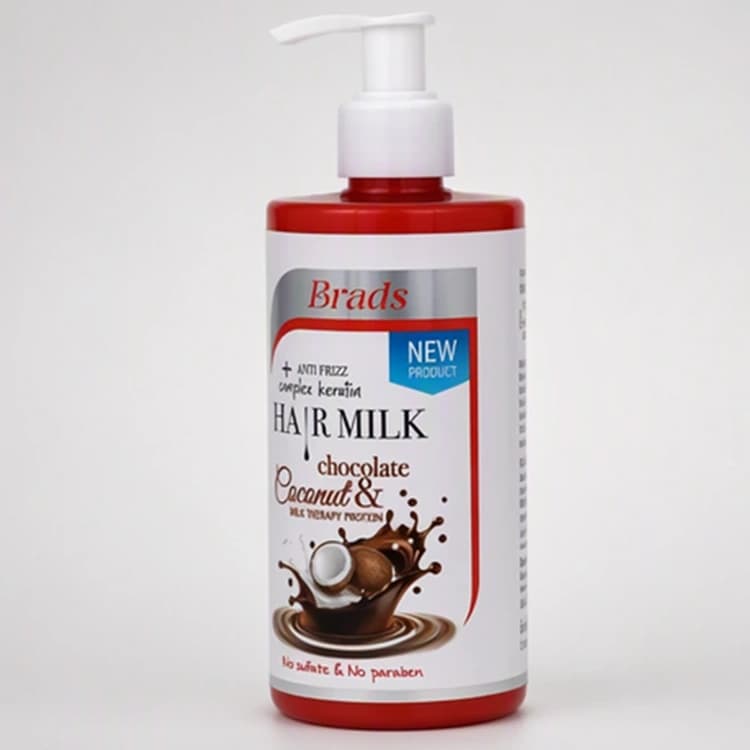 شیر مو Brads مدل Milk Therapy Protein حجم 300 میلی لیتر — تصویر ۴