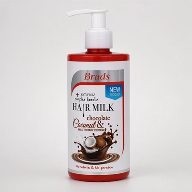 شیر مو Brads مدل Milk Therapy Protein حجم 300 میلی لیتر — تصویر ۳