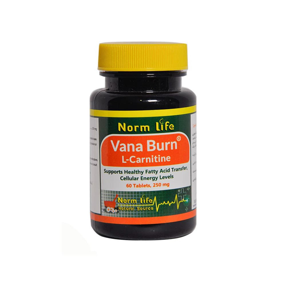 قرص ال کارنیتین وانا برن Vana Burn نورم لایف 60 عددی