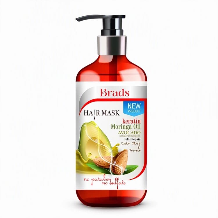 ماسک مو Brads مدل Total Repair حجم 300 میلی لیتر — تصویر ۲