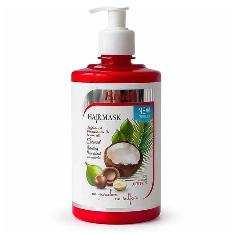 ماسک مو Brads مدل Hydrating and Nourishing حجم 500 میلی لیتر — تصویر ۲