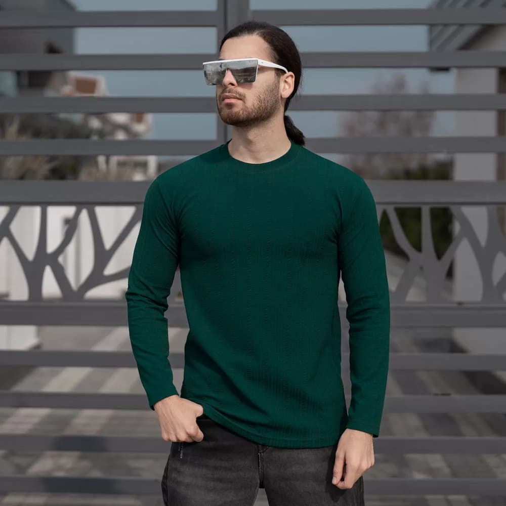 تیشرت مردانه بیسکویتی کد 25176 — تصویر ۲