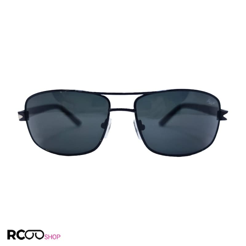 عینک آفتابی مستطیلی برند Persol با لنز شیشه و فریم مشکی مدل 2406S
