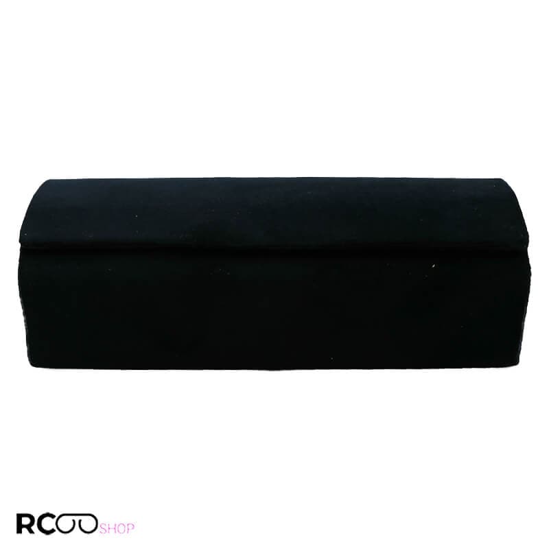کیف عینک مگنتی از جنس مخمل نرم و رنگ سبز تیره مدل 992573 — تصویر ۲