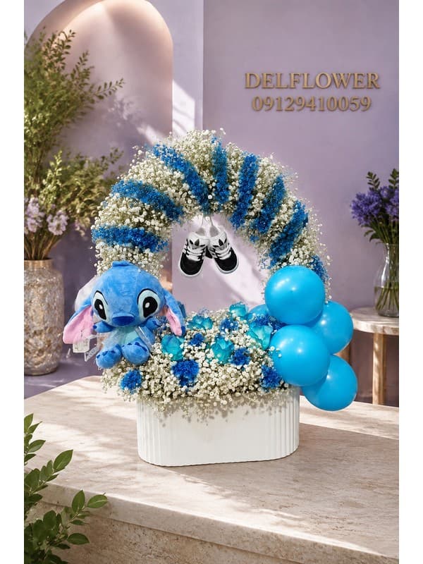 سبد گل نوزادی 06F905