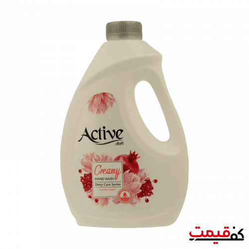 مایع دستشویی کرمی گل و انار اکتیو 2000 گرمی
