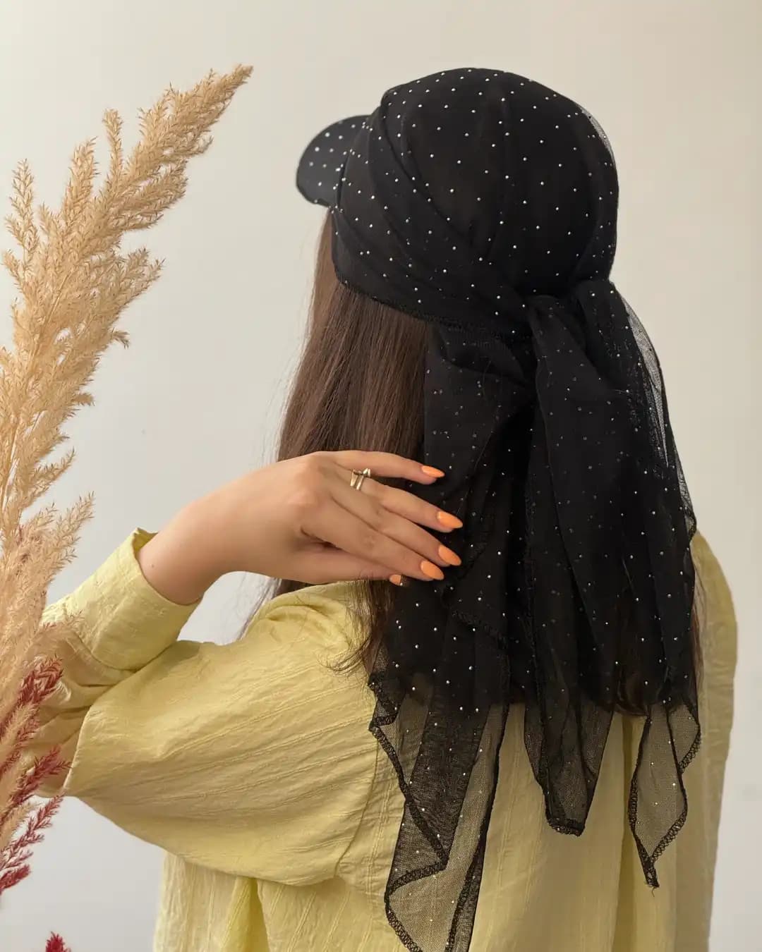 اسکارف توری نقاب دار 158538 — تصویر ۳