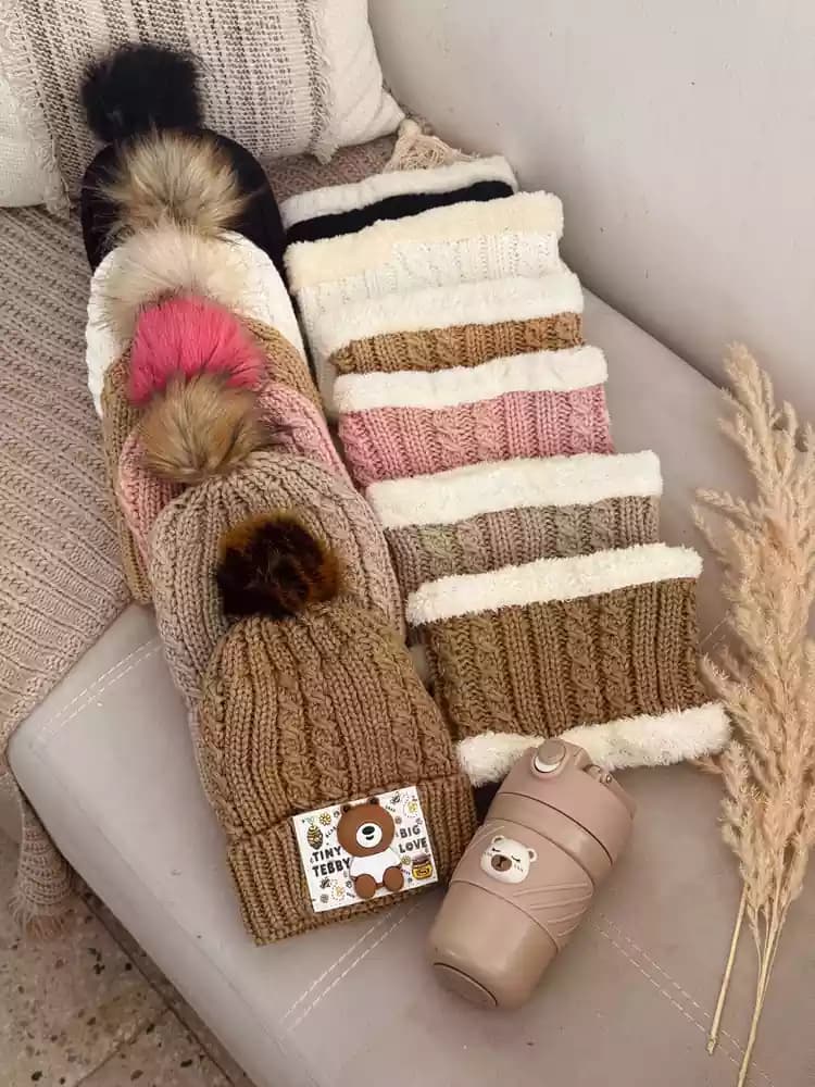 شال و کلاه بچگانه ی تدی برجسته 128938