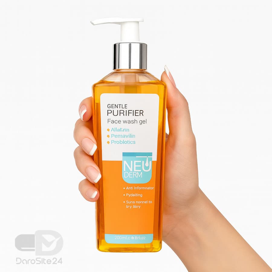 ژل شستشوی صورت نئودرم مدل Gentle Purifier مناسب پوست نرمال و خشک 200 میلی لیتر — تصویر ۲