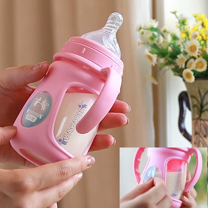 شیشه شیر پیرکس روکش دار آبی 270 میل بی بی سیل — تصویر ۷