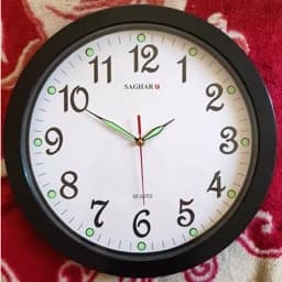ساعت دیواری آرام گرد سایز 40 ساغر — تصویر ۲