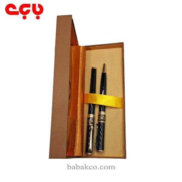 خودکار و خودنویس ایپلمات اشمیتز مشکی لاکی گیره زرد — تصویر ۲