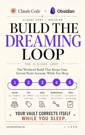 و دانلود نسخه کامل کتاب زبان اصلی Obsidian + Claude Code Build the Dreaming Loop: Keep Your Second Brain Accurate While You Sleep (AI Memory Playbooks Book 2) PDF | دانلود کتاب خارجی