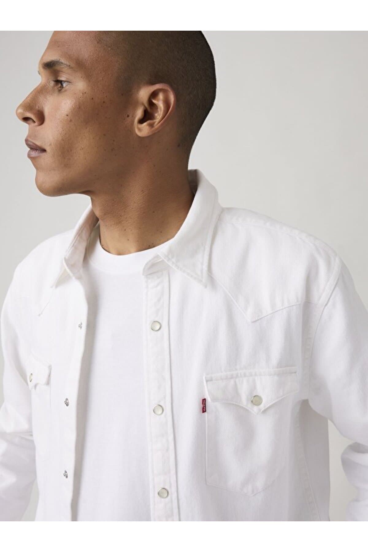پیراهن لیوایز مردانه پاموک آبی راسته Regular/رگولار | Levi’s 8574401190 PK — تصویر ۵