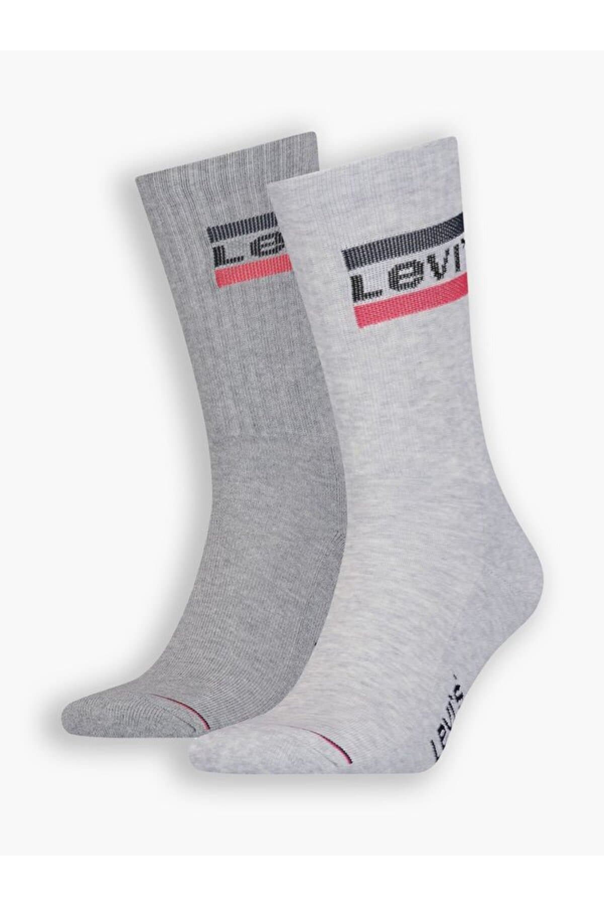 جوراب ورزشی لیوایز مردانه آبی راسته کژوال/روزمره | Levi’s 3715707780 PK