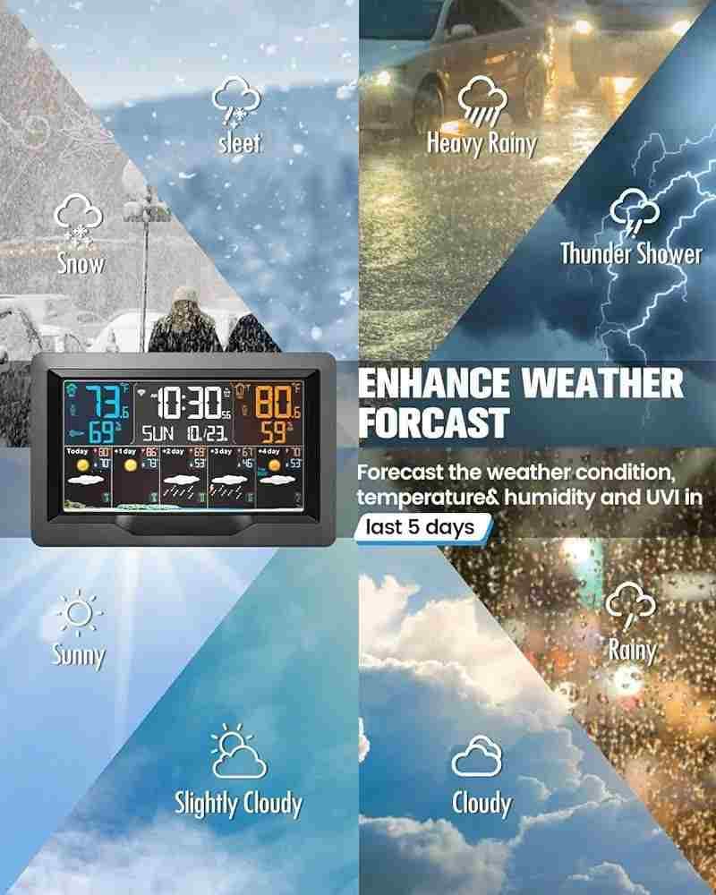 ایستگاه هواشناسی WiFi مدل EM3390TF — تصویر ۶