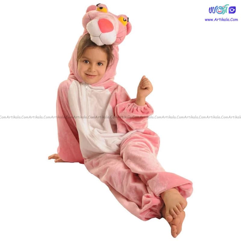 تن پوش مدل پلنگ صورتی سایز 3