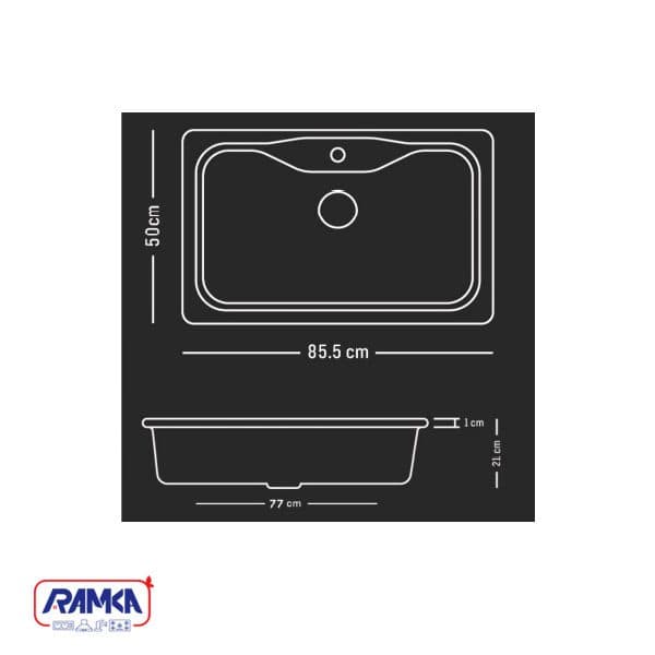 سینک گرانیتی ونسی کد M-180 — تصویر ۲