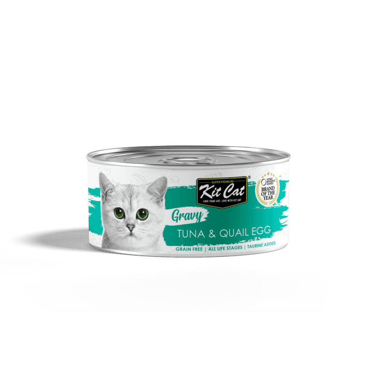 کنسرو گربه با طعم ماهی تن و تخم بلدرچین در آب مرغ 80 گرمی کیت کت (kitcat) — تصویر ۲