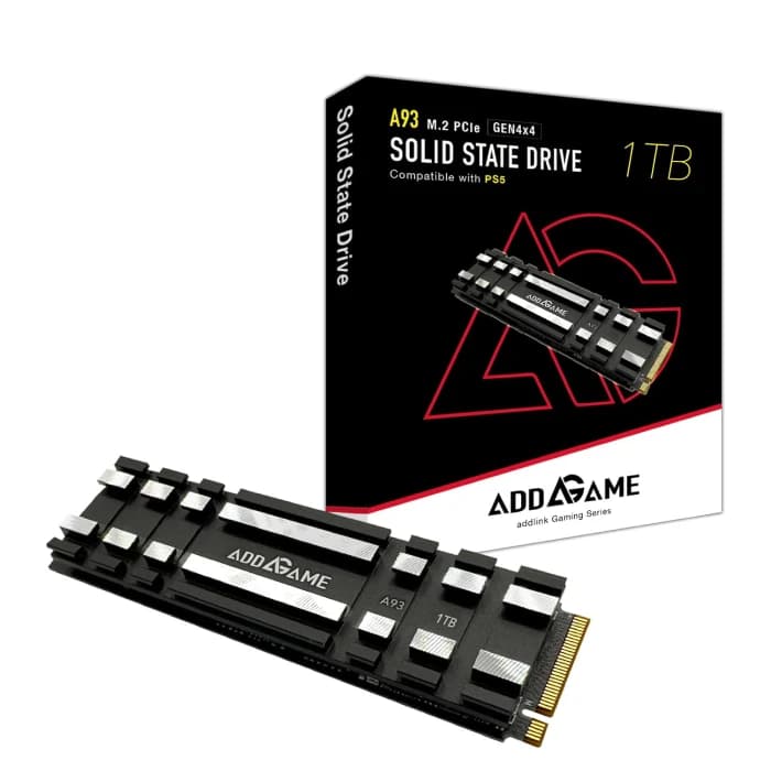 حافظه SSD Addlink ADDGAME A93 دارای هیت سینک 1 و 2 ترابایت