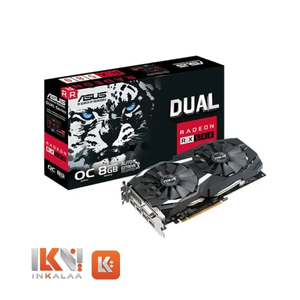 کارت گرافیک استوک ASUS RX 580 dual 8GB