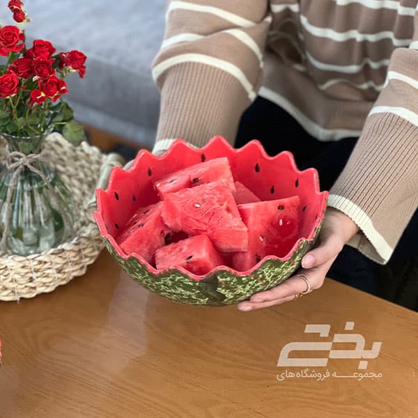 کاسه بزرگ سرامیکی هندوانه — تصویر ۲