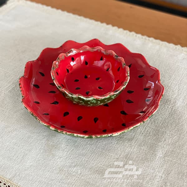 پیاله سرامیکی طرح هندوانه — تصویر ۳