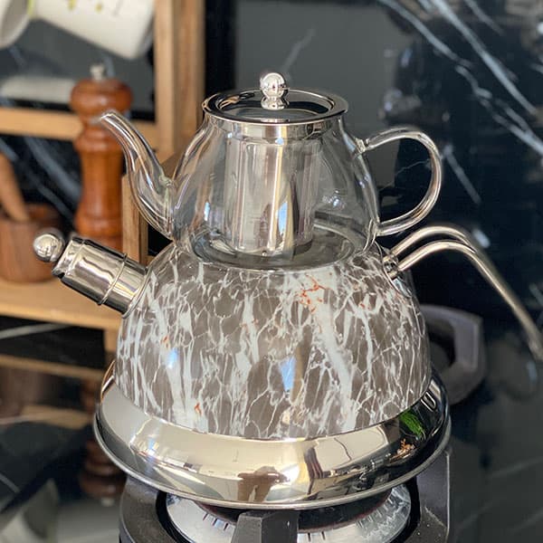 کتری قوری سوتی استیل یونی هوم — تصویر ۳