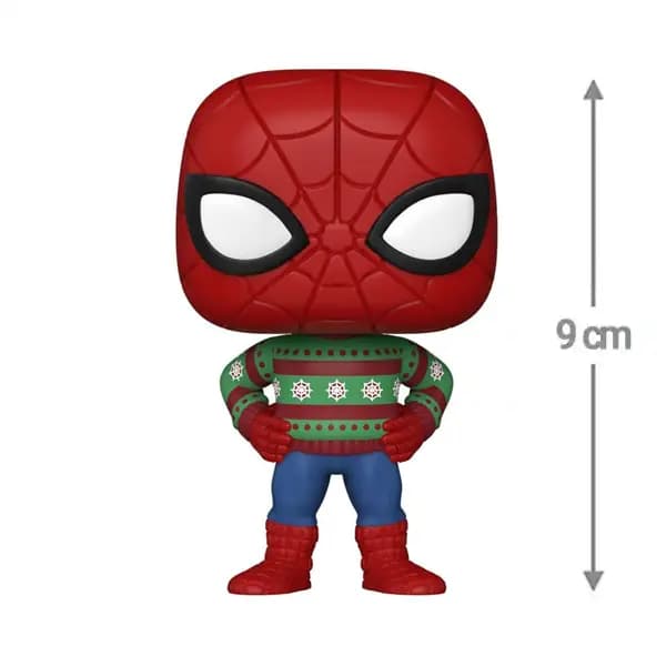 فیگور 9 سانتی Funko Pop اسپایدرمن کریسمسی (1284) — تصویر ۲