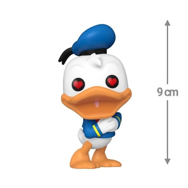 فیگور 9 سانتی Funko Pop دانلد داک با چشم‌های قلبی (1445) — تصویر ۲